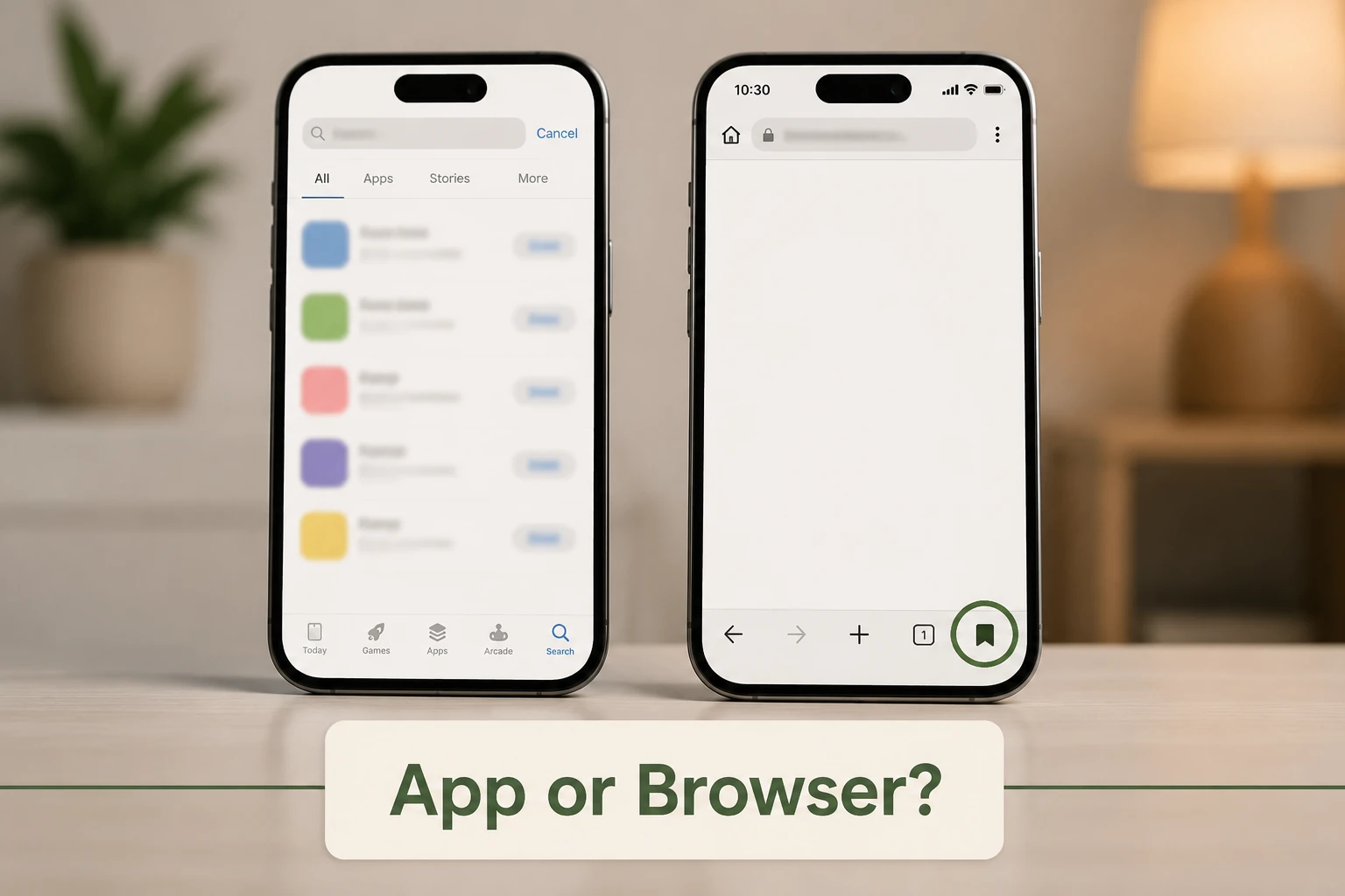 App vs Browser Access